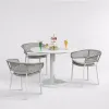 Furniture Contemporary Style All Aluminum Round Dining Table