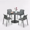 Furniture Contemporary Style All Aluminum Round Dining Table