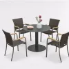 Furniture Contemporary Style All Aluminum Round Dining Table
