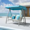 Furniture Patio Indoor Outdoor Swing Chair Three Person Swing