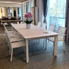 Garden China Outdoor Furniture Dinning Table Set Hotel Restaurant Dinning Table and Chair Sets Aluminum China Outdoor Furniture
