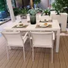 Garden Furniture Outdoor Dinning Table Set Hotel Restaurant Dinning Table and Chair Sets Patio Dinning Outdoor Chairs and Table
