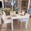 Garden Furniture Outdoor Dinning Table Set Hotel Restaurant Dinning Table and Chair Sets Patio Dinning Outdoor Chairs and Table