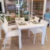Garden Furniture Outdoor Dinning Table Set Hotel Restaurant Dinning Table and Chair Sets Patio Dinning Outdoor Chairs and Table