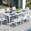 Garden Outdoor Chairs Dinning Table Set Hotel Restaurant Dinning Table and Chair Sets Patio Aluminum Dinning Outside Chairs