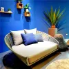 Garden Sunbed Lounger Round Outdoor Furniture Outdoor Chaise Daybed Sun Day Bed