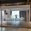 Guangzhou Supplier OEM ODM Louvered Pergola Aluminium Waterproof 3x4 Electric Pergola Motorized Adjustable Shading for Pergolas