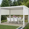 Guangzhou Supplier OEM ODM Louvered Pergola Aluminium Waterproof 3x4 Electric Pergola Motorized Adjustable Shading for Pergolas