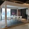 Guangzhou Supplier OEM ODM Louvered Pergola Aluminium Waterproof 3x4 Electric Pergola Motorized Adjustable Shading for Pergolas