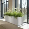 Outdoor Weather Resistant Garden Planter Rustproof Patio Balcony Rectangular Planter