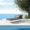 Low Price Aluminium Sun Lounger Outdoor Sun Lounger Swimming Pool Sunbed With Coffee Table