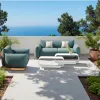 High-Quality Sale Aluminum Restaurant Bistro Garden Patio Cafe Furniture coffee table