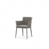 Hotel Luxury Dining Furniture Outdoor or Indoor Upholostered Dining Chair Aluminum