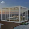 Howvin Easily Assembled Aluminum Gazebo Electric Louver Roof Pergola Cover Foldable Aluminium Door Pergola