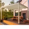 Howvin Easily Assembled Aluminum Gazebo Electric Louver Roof Pergola Cover Foldable Aluminium Door Pergola