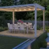 Howvin 3.6*3.6M Aluminum Oem Size Modern Automatic Patio Outdoor Opening Louvered Roof Pergola Kits