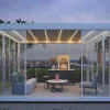 Howvin Patio Opening Louvred Roof Garden Sun Shade Bioclimatic Louvered Outdoor Waterproof Mirador Gazebo Aluminium Pergola