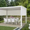 Howvin 3*4M Customized Adjustable Waterproof Louvered Roof Motorized Aluminium Pergola