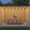 Howvin 3*4M Customized Adjustable Waterproof Louvered Roof Motorized Aluminium Pergola