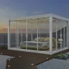 Howvin 3*6M Outdoor Aluminium Bioclimatic Louvered Pergola With Led System