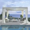 Howvin 3*6M Modern Design Sun Bioclimatic Waterproof Aluminium Pergola Awning Roof Louvered Pergola