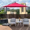 Luxury Parasol Summer Umbrella for Dining for Restaurant Hotel Coffee Shop Outdoor Beach Parasol Garden Patio Sun Event Parasol