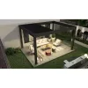 Luxury Rainproof Gazebo Motorised Pavilion Garden Outdoor Roof Waterproof Pergola and Gazebo Outdoor Pergola Modern Bioclimatic