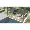 Luxury Rainproof Gazebo Motorised Pavilion Garden Outdoor Roof Waterproof Pergola and Gazebo Outdoor Pergola Modern Bioclimatic