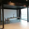 Luxury 3X4X2.7M Aluminum Outdoor Furniture Factory Awnings Roof Waterproof Pergola Motorized Pergola Outdoor Furniture Factory