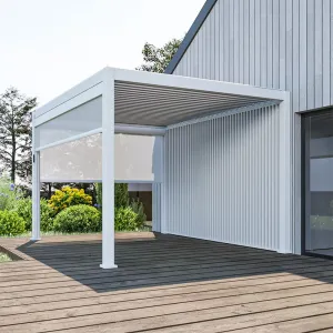 Manual Patio Aluminum Waterproof Garden Furniture Outdoor Roof Louver Pergola Bioclimatique Gazebo