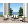 Modern Design 6Pcs Pe Rattan Garden Sofa Set Outdoor Furniture