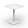 Modern Design Restaurant Aluminum Dining Rock Slab White Stone Slate Table Chair
