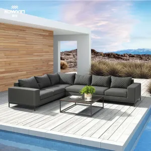 Modern Garden Chaise Lounge Furniture Patio Furniture Outdoor 6 Seater Sofa Set Garden Sofa Set