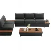 Modern Style Combination Garden Patio Sofa Luxury Customized Aluminum Furniture Outdoor Sofa