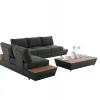Modern Style Combination Garden Patio Sofa Luxury Customized Aluminum Furniture Outdoor Sofa