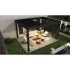 Most Popular Customized Pergola 100% Waterproof for Garden Retractable Pergola Motorized Adjustable Sunshade Pergola With Roof