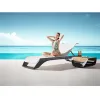 New Design New Style Outdoor Lounge Chair Aluminum Frame Sun Lounge With Side Table for Sell