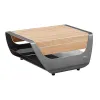 New Design New Style Outdoor Lounge Chair Aluminum Frame Sun Lounge With Side Table for Sell