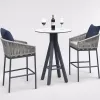 New Design Restaurant Bars Modern Metal High Table Bar Chair Stools Set
