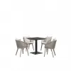 New Fresh Modern Garden Outdoor Furniture Aluminum Frame Outdoor Luxury Dining Table Commercial Restaurants Table Dining