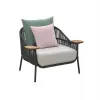 Nicaea Series Teak Sofa Modern Italian Luxury Outdoor Sofa Set for Outdoor Garden