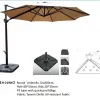 ODM ODM Customized Outdoor Square Single Layer Rome Parasol Garden Roman Offset Umbrella Outdoor Sun Garden Parasol Outdoor