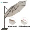 ODM ODM Customized Outdoor Square Single Layer Rome Parasol Garden Roman Offset Umbrella Outdoor Sun Garden Parasol Outdoor