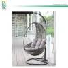 2024 OEM ODM Latest Original Design Aluminum Frame Braided Rope Outdoor Patio Furniture Egg Swing Chair