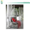 2024 OEM ODM Latest Original Design Aluminum Frame Braided Rope Outdoor Patio Furniture Egg Swing Chair