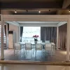 OEM ODM 3X4M Aluminum Frame Pergola Outdoor Awnings Roof Waterproof Outdoor Pergola Motorized Pergola Outdoor Furniture Factory