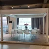 OEM ODM 3X4M Aluminum Frame Pergola Outdoor Awnings Roof Waterproof Outdoor Pergola Motorized Pergola Outdoor Furniture Factory