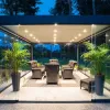 OEM Pergola Aluminium Outdoor Motorized Made in China Waterproof Aluminum Louvered Roof Pergola