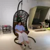 Original Design Aluminum Frame China Outdoor Furniture Braided Rope Outdoor Egg Swing Chair Hanging China Outdoor Furniture