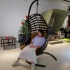 Original Design Aluminum Frame China Outdoor Furniture Braided Rope Outdoor Egg Swing Chair Hanging China Outdoor Furniture